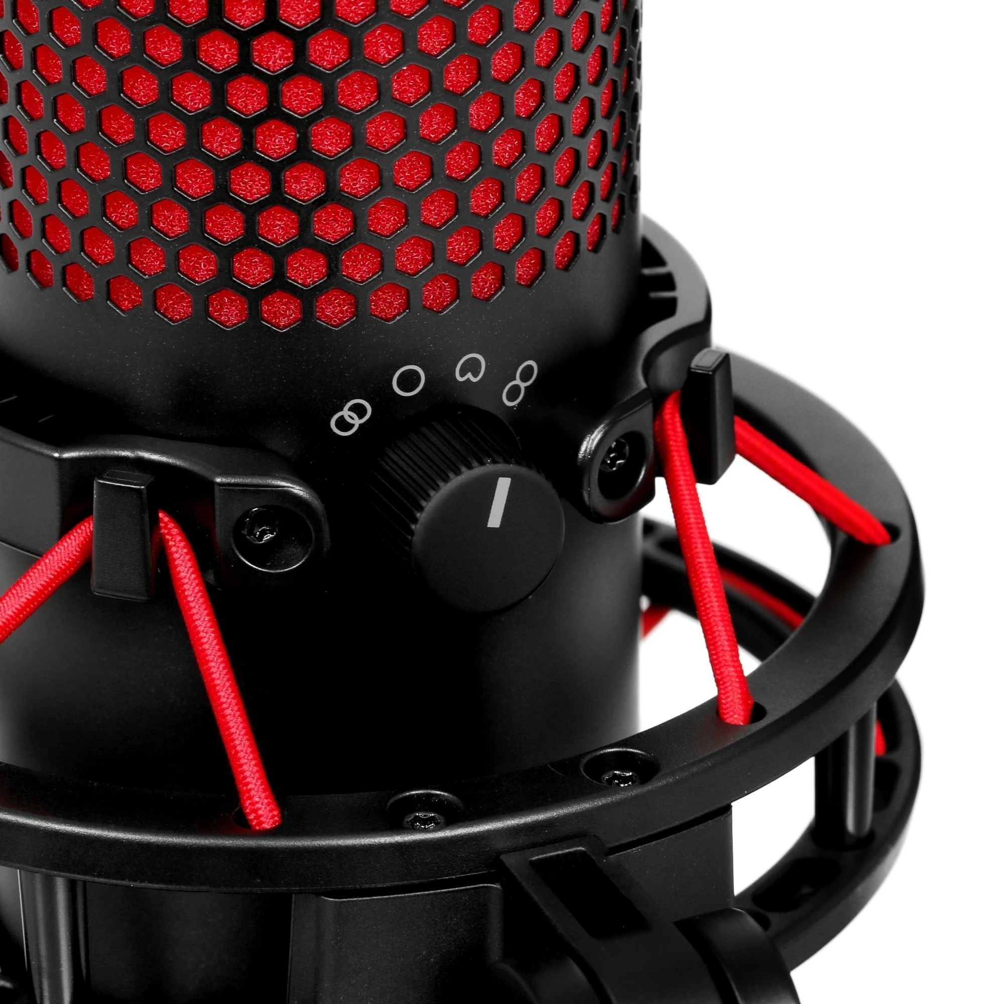 Микрофон HyperX QuadCast S, черный/красный