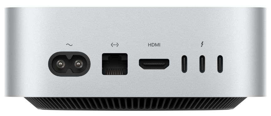 Apple Mac mini (M4 10C/10C) 24 ГБ, 512 ГБ, серебристый (Z1CG00085)