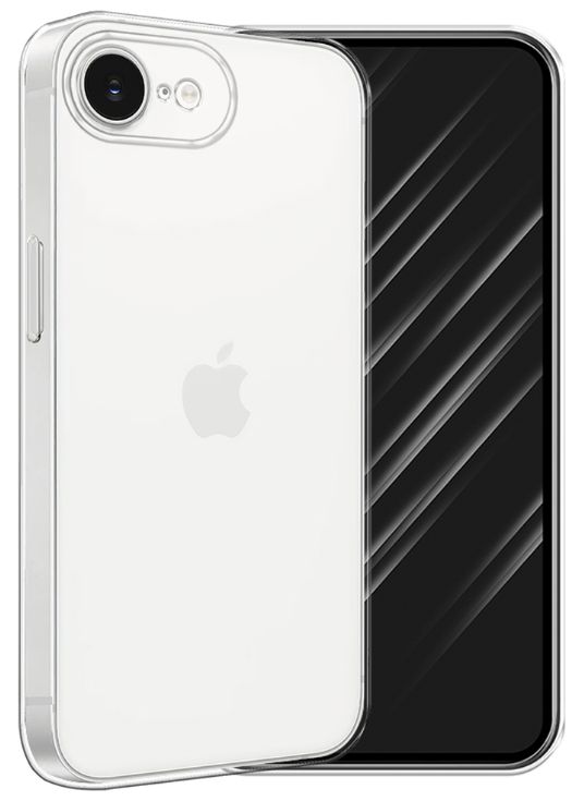 Чехол силиконовый для iPhone 16e, прозрачный