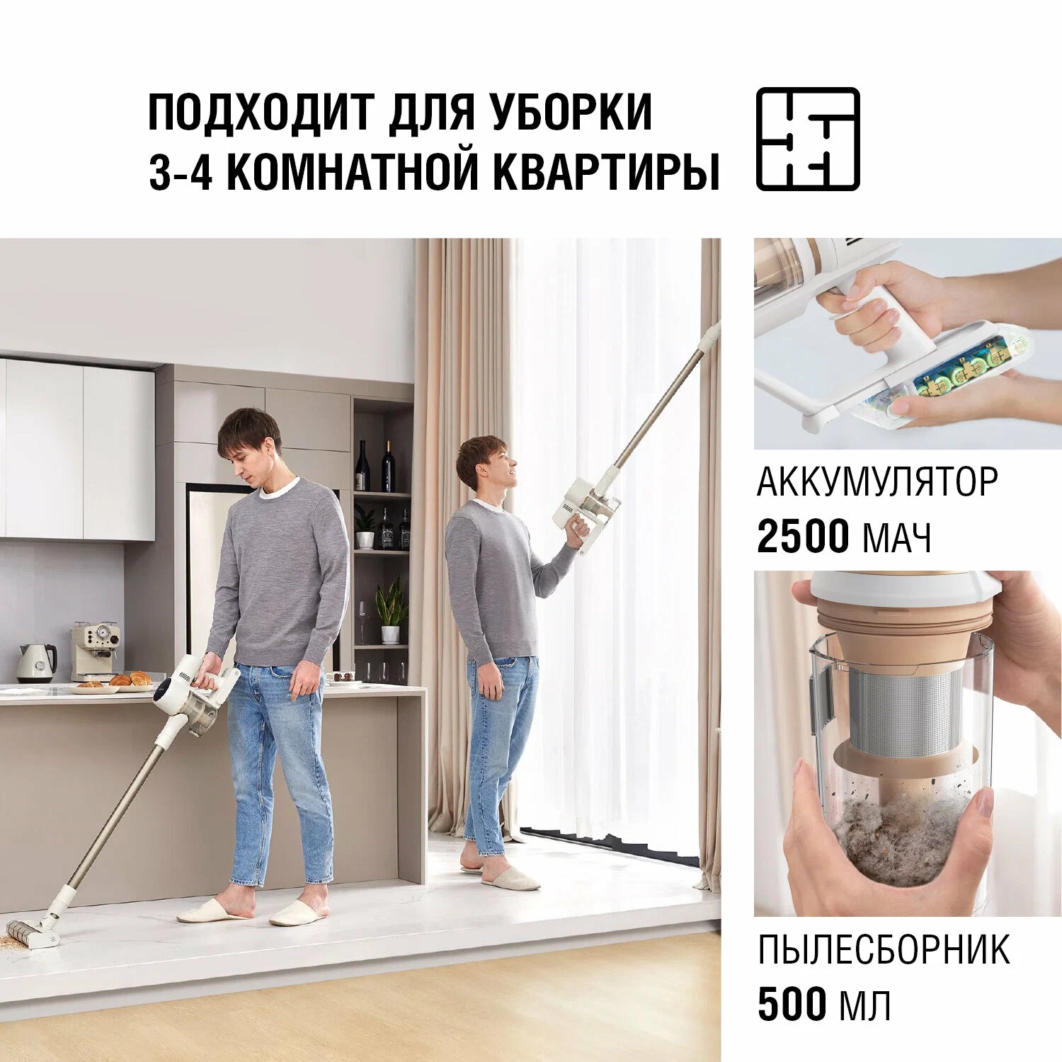 Ручной пылесос Xiaomi Dreame cordless stick vacuum U20 VPV11A