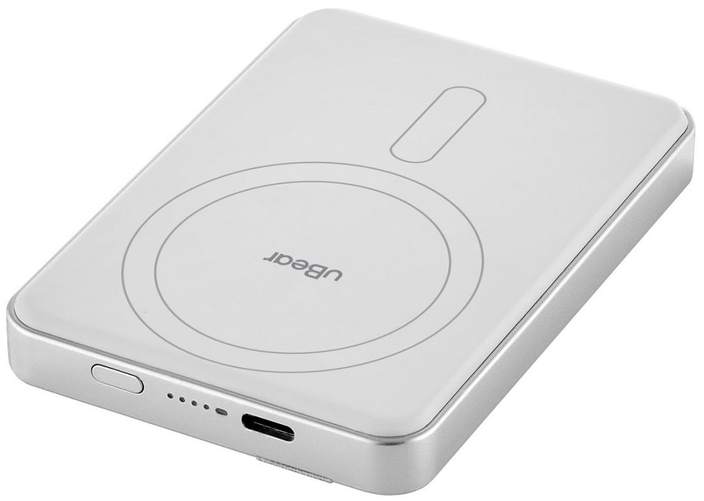 Внешний аккумулятор uBear Backup Magnetic Power bank 5000mAh, PD20W, светло-серый (PB09LG5000-PDM)