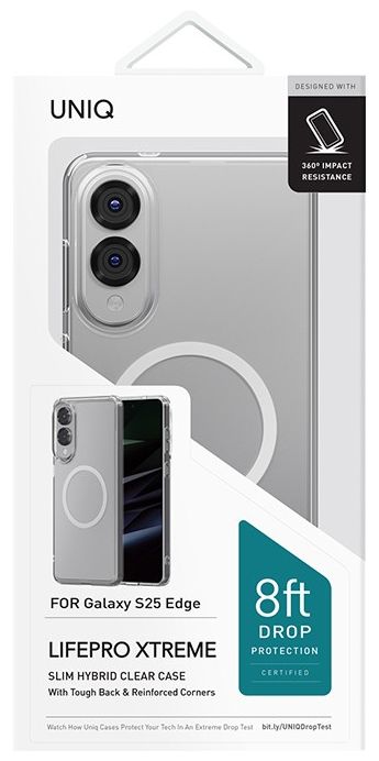 Uniq LifePro Xtreme Clear с MagSafe для Galaxy S25 Edge, прозрачный (GS25EHYB-LPRXMCLR)
