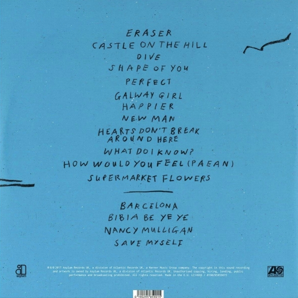 Ed Sheeran - Divide 45RPM (2 LP) 0190295859015