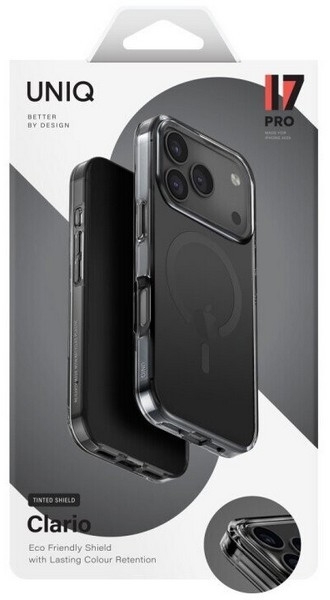 Uniq Clario с MagSafe для iPhone 17 Pro, черный (IP6.3P(2025)-CLARMSMK)