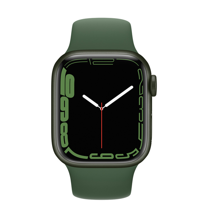 Apple Watch Series 7 GPS 45mm Aluminum Case with Sport Band (Зеленый)