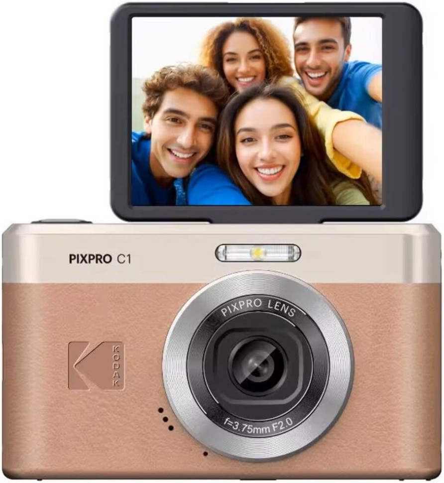 Kodak PIXPRO C1 + (TF Card Reader+16GB TF Card), коричневый
