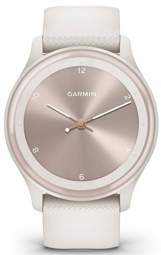 Умные часы Garmin Vivomove Sport, слоновая кость/ безель персикового золота, силиконовый ремешок (010-02566-01)