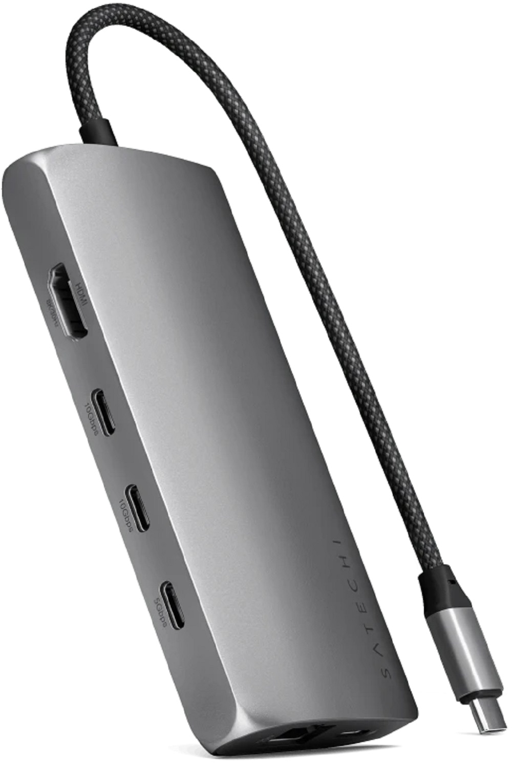 Адаптер Satechi USB-C Multiport Adapter 8K With Ethernet V3, серый космос (ST-P8KEM)