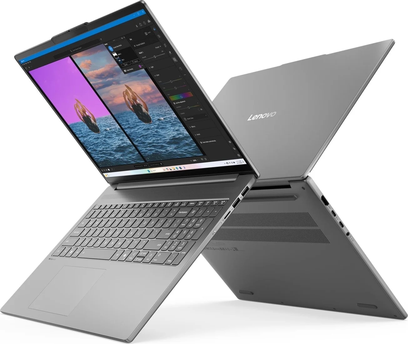 Ноутбук Lenovo IdeaPad Slim 5 16AHP10 (AMD Ryzen 7 8845HS, AMD Radeon 780M Graphics) 16ГБ, 512ГБ, noOS, серый (83HW001YRK)