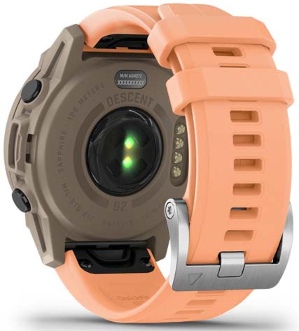 Смарт-часы Garmin Descent G2, Paloma with Shell Pink Silicone (010-02986-23 HK)