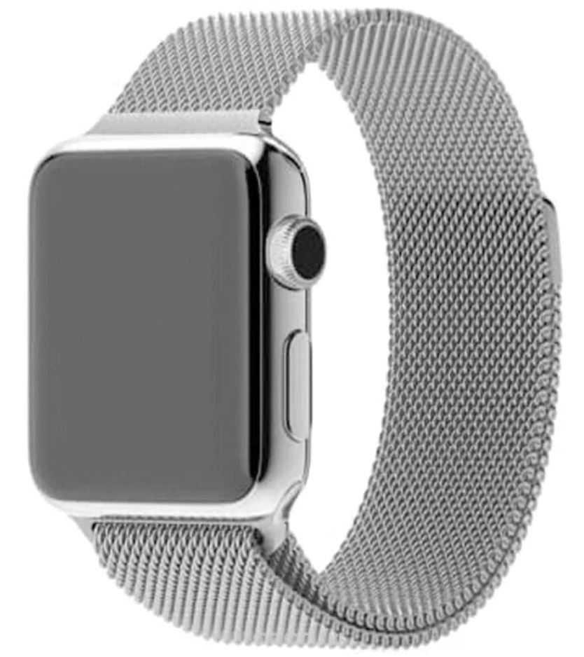 Apple Watch 42/44/45mm Stainless Steel Milanese Loop, серебристый