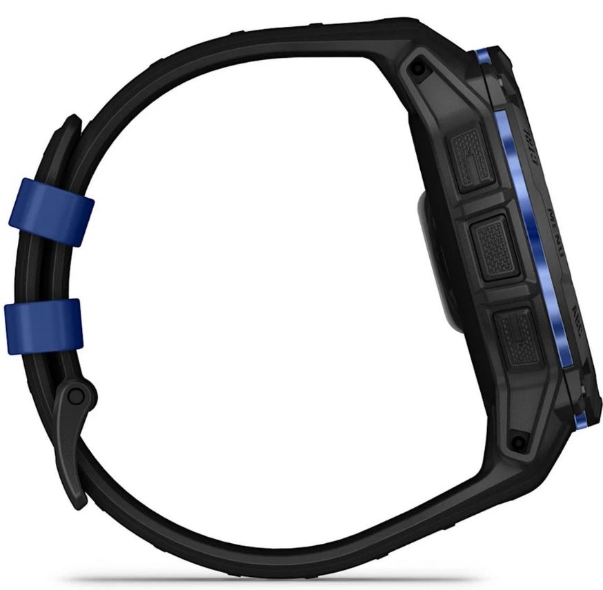 Garmin Instinct 3 50 mm Amoled, Black with Black/Bolt Blue Silicone (010-03020-43) HK