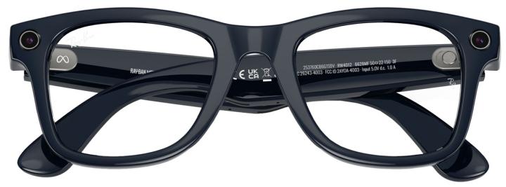 Умные очки Ray-Ban Meta (Gen 2) Wayfarer S53 (L), Shiny Cosmic Blue/Transitions Sapphire (6628MF53)