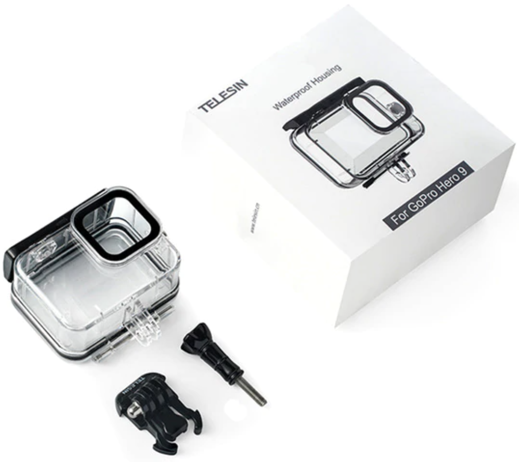 Защитный бокс для GoPro Hero 9/Hero 10/Hero 11/Hero 12/Hero 13 Telesin, прозрачный