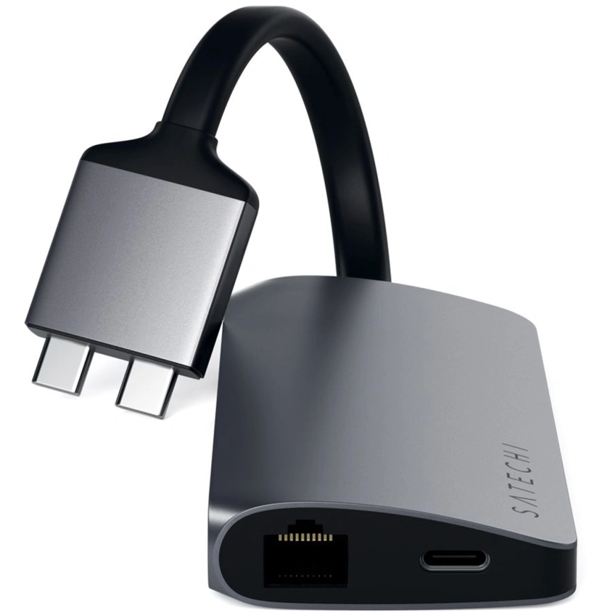 Satechi USB-C 8 в 1 Hybrid Multiport Adapter, серый (ST-TCDMMAM)
