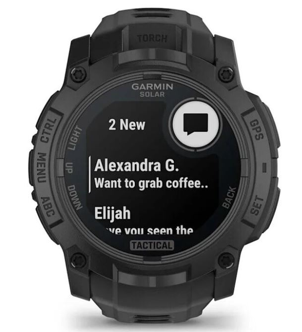 Garmin Instinct 3 50 mm Solar Tactical Edition, Black with Black Silicone (010-02935-90) HK