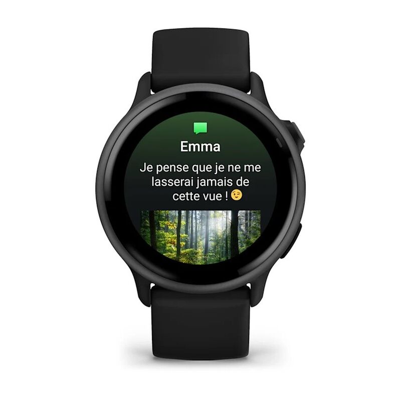 Garmin Vivoactive 6, темно-серый с черным ремешком (010-02985-00)