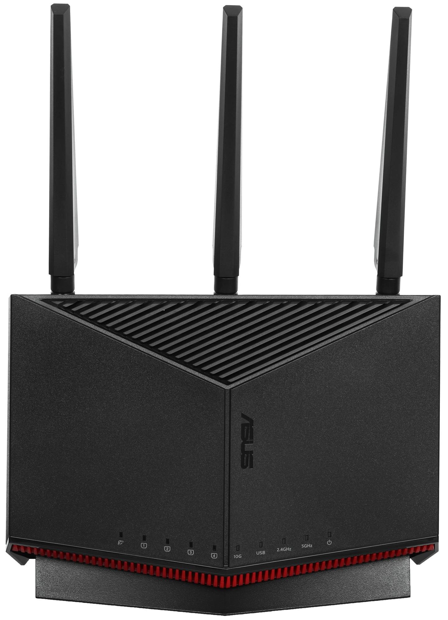 Wi-Fi роутер ASUS RT-BE86U BE6800 Dual-Band, черный