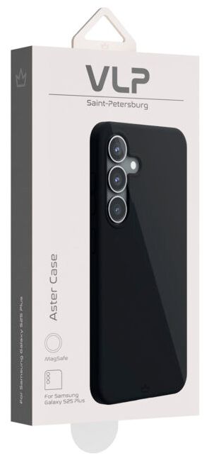 Чехол VLP Aster Case с MagSafe для Samsung Galaxy S25 Plus, черный (1057109)