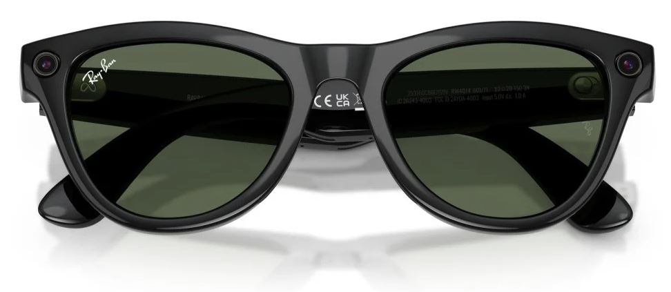 Умные очки Ray-Ban Meta Skyler (Gen2) RW4014, Shiny Black/G15 Green (8056262721230)