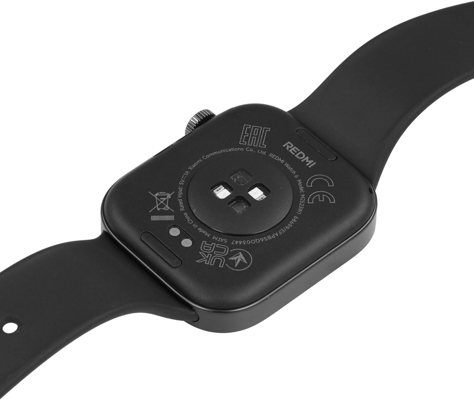 Смарт-часы Xiaomi Redmi Watch 6, черный (Obsidian Black)