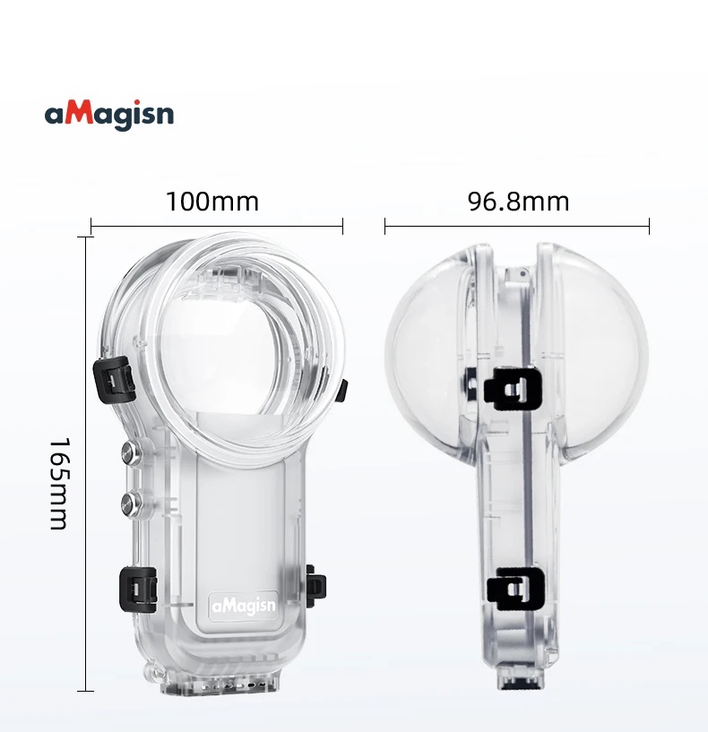 Подводный бокс для Insta 360 X5 до 60 метров, прозрачный