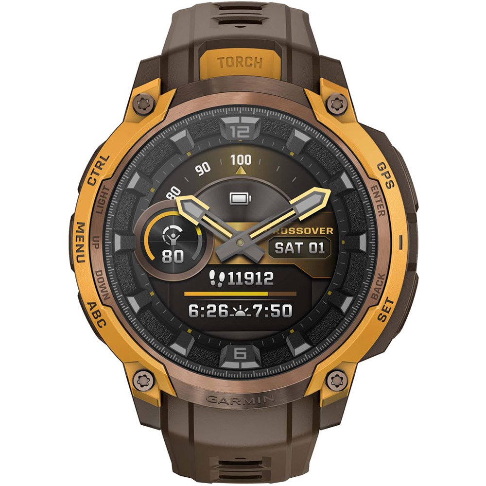 Garmin Instinct Crossover AMOLED, бронзово-коричневый (010-03398-01)