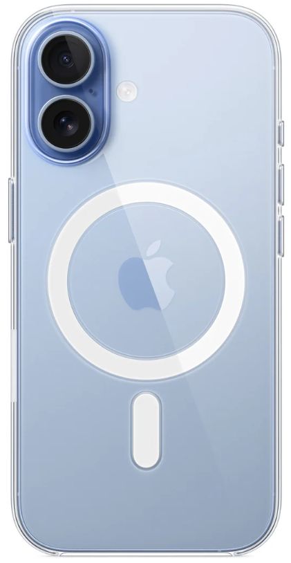 Чехол Apple Clear Case с MagSafe для iPhone 17, прозрачный (MGF24FE/A)