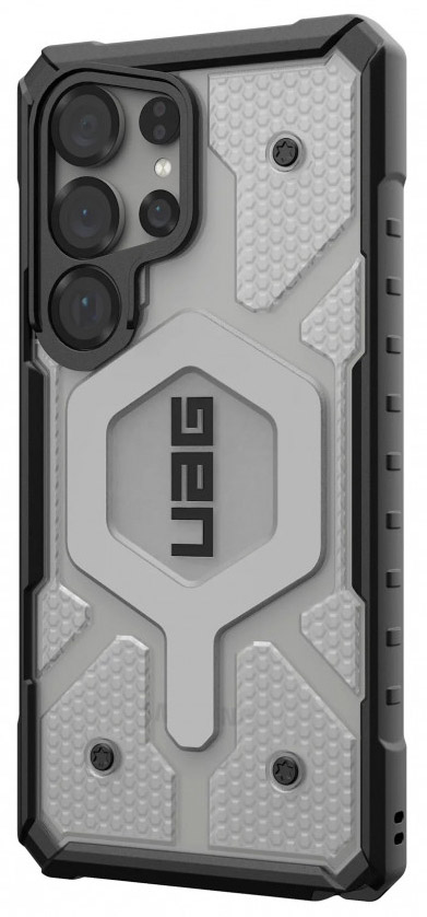 Чехол UAG Pathfinder with MagSafe для Samsung Galaxy S25 Ultra, прозрачный/серебро (Ice/Silver)  214483114333