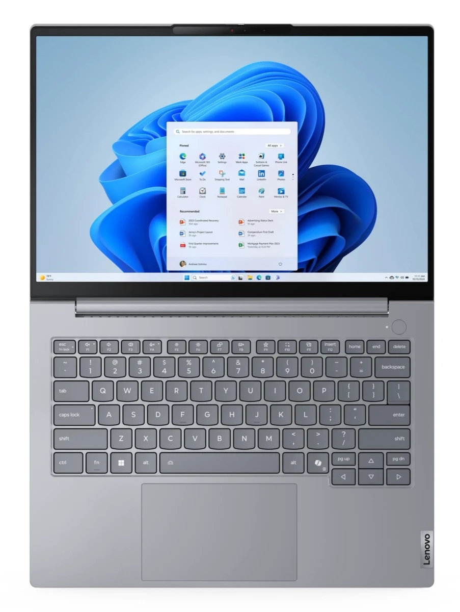 Ноутбук Lenovo ThinkBook 14 G8 IAL 14" (Intel Core Ultra 7 255H, Intel Arc 140T) 16ГБ, 512ГБ SSD, noOS, серый (21SJ0010GQ)