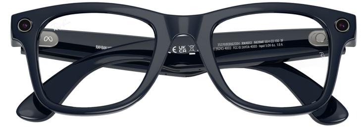 Умные очки Ray-Ban Meta (Gen 2) Wayfarer S50 (M), Shiny Cosmic Blue/Transitions Sapphire (6628MF50)
