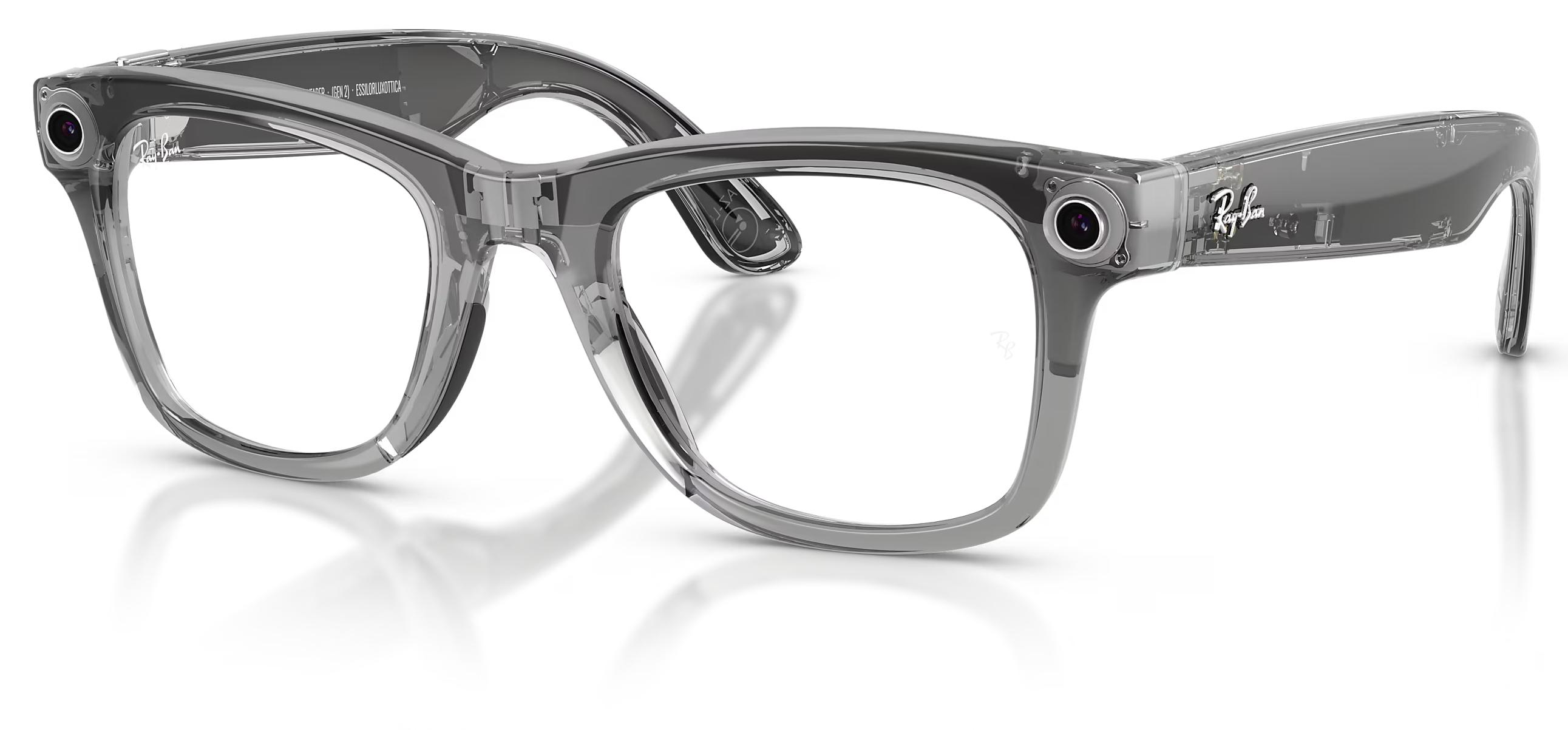 Умные очки Ray Ban Meta Wayfarer (Gen2) RW4012 155-53 Shiny Transp.Grey/Transitions Sapphire (8056262909904)