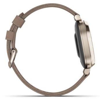 Garmin Lily 2 Classic 38 mm Cream Gold / Coffee Nylon Band (010-02839-62)