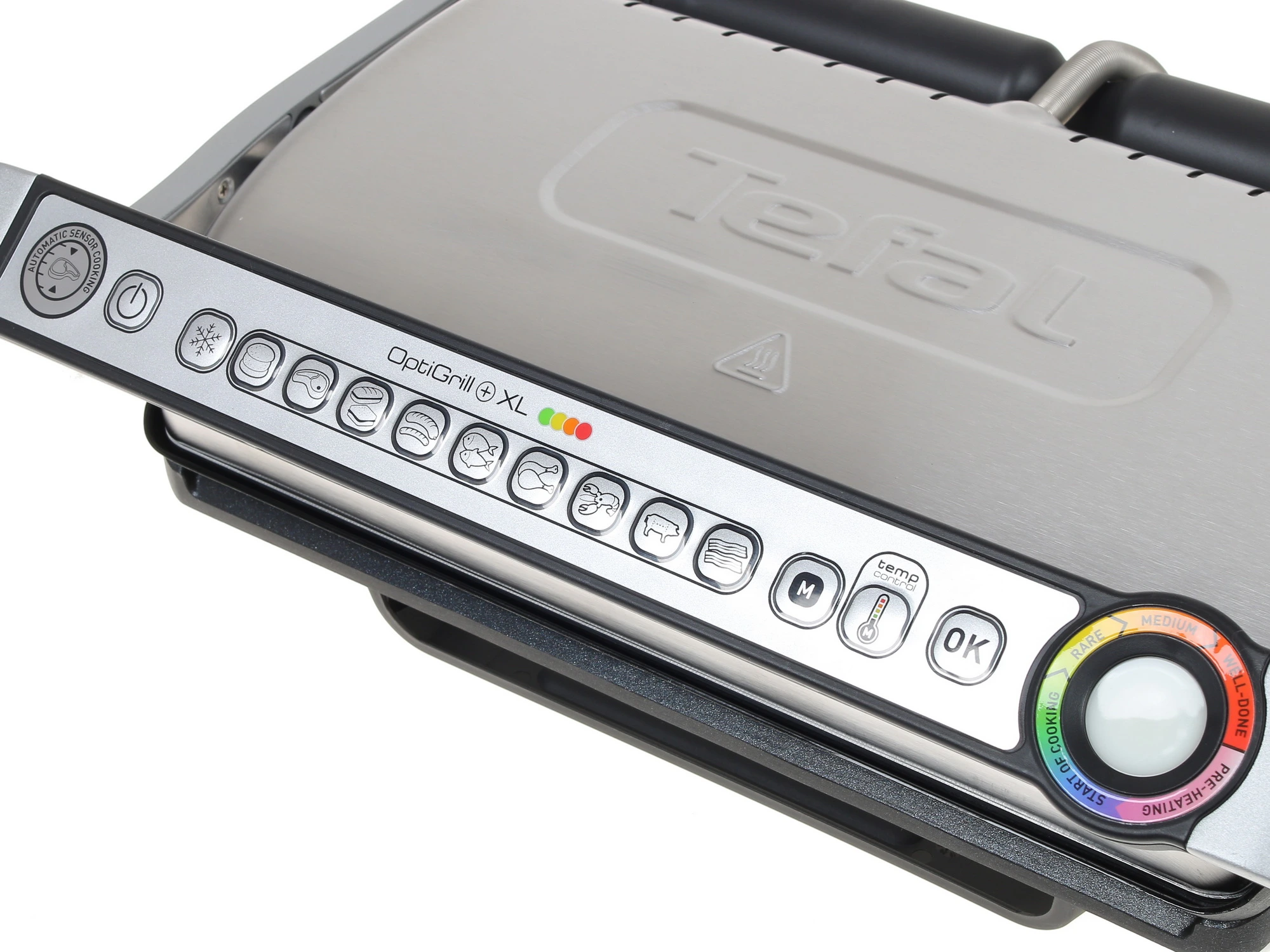 Гриль Tefal Optigrill+ XL GC722D34, серебристый