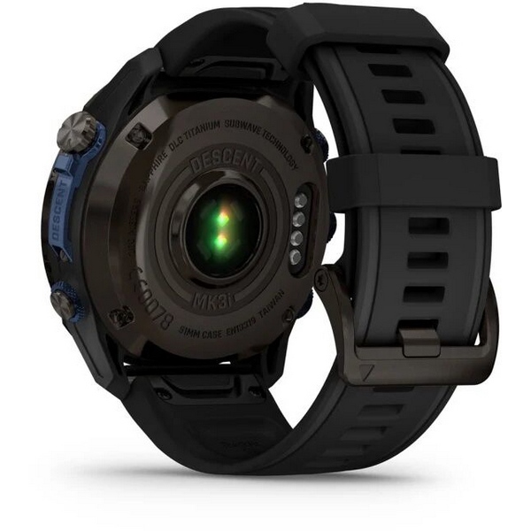 Garmin Descent Mk3i 51mm, Silver and Black Ti.with Black Silicone (010-02752-44)