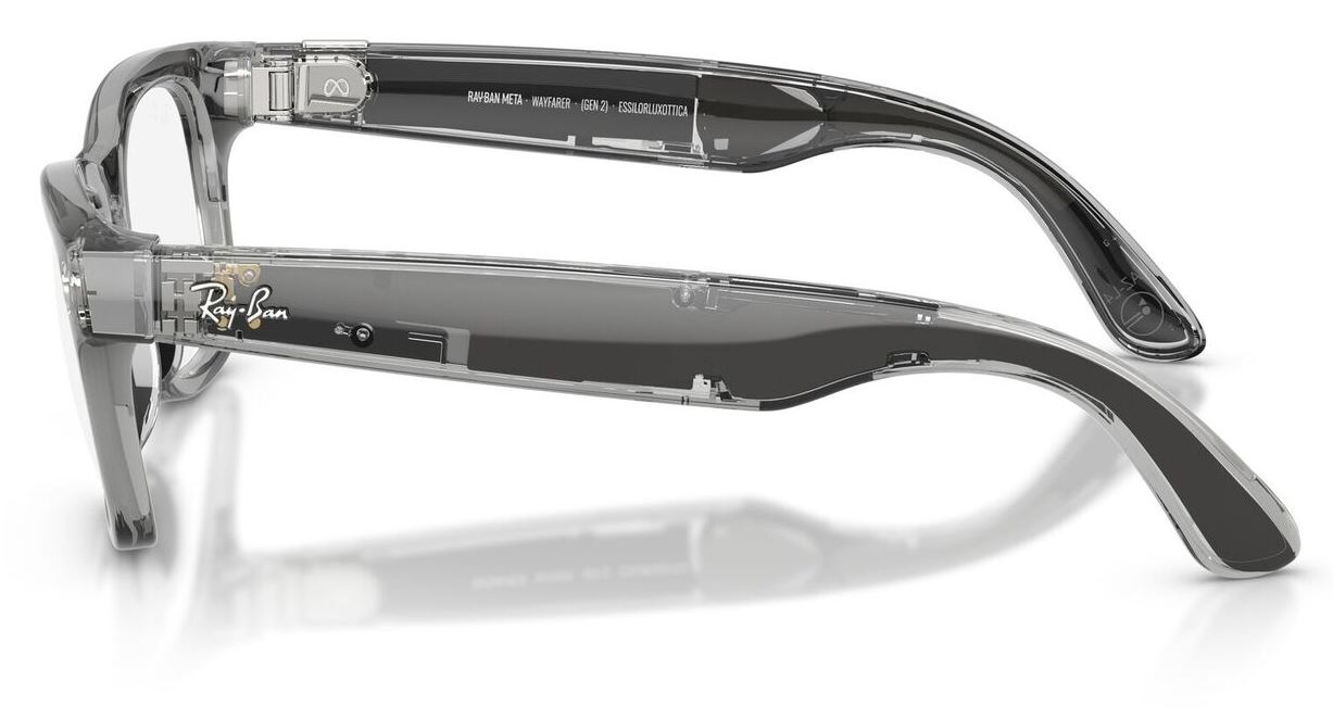 Ray Ban Meta Wayfarer (Gen2) RW4012, Shiny Transp.Grey/Transitions Sapphire (8056262909898)