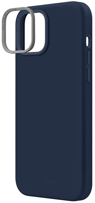 Чехол Uniq Lino для iPhone 14 Plus, синий IP6.7M(2022)-LINOBLU