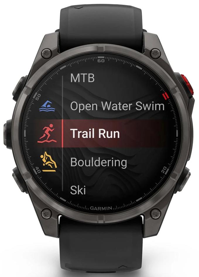 Смарт-часы Garmin Fenix 8 Pro 47 mm Amoled Sapphire Carbon Gray DLC Titanium with Black/Pebble Gray Silicone Band (New Open Box), серый (010-03198-00)