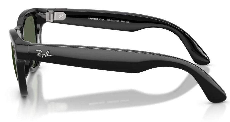 Умные очки Ray-Ban Meta Skyler (Gen2) RW4014, Shiny Black/G15 Green (8056262721230)