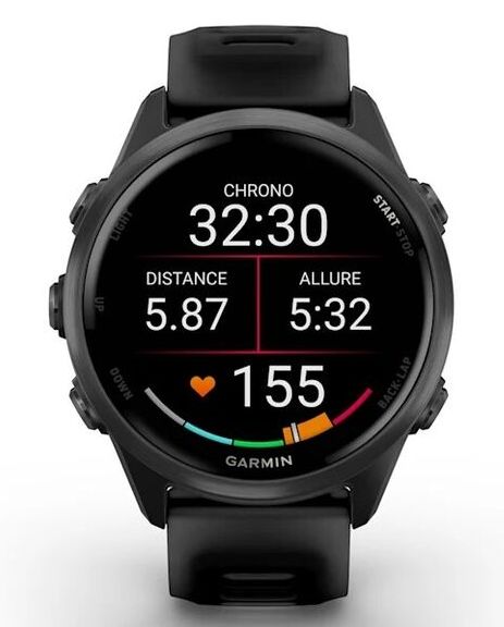 Garmin Forerunner 570 42mm, Schwarz/Schiefergrau Aluminium (010-02970-00)
