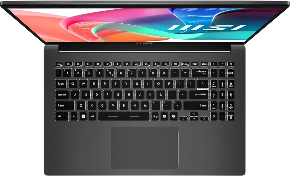 Ноутбук MSI Modern 15 F1MG-1072XRU 15.6" (Intel Core 5 120U, Intel Graphics) 16ГБ, 512ГБ, noOS, серый (9S7-15S111-1072)
