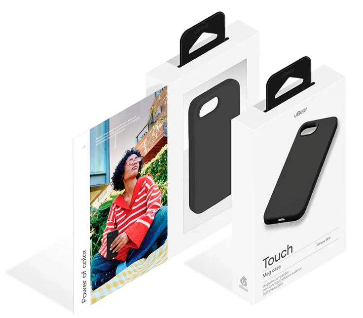 Чехол uBear Touch Case с Magsafe для iPhone 16e, черный (CS517BL62TH-I25M)