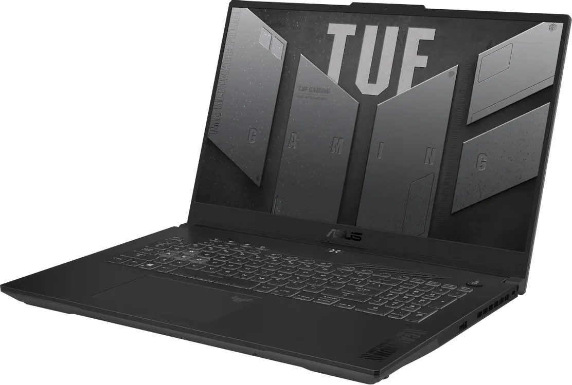 Ноутбук Asus TUF Gaming A17 FA707NUQ-HX010 17.3" (AMD Ryzen 7 170, NVIDIA GeForce RTX 4050) 16ГБ, 512ГБ SSD, noOS, серый (90NR0QH5-M000D0)
