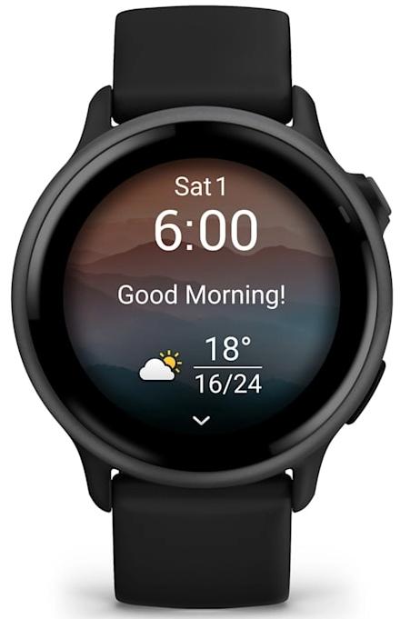 Garmin Vivoactive 6, темно-серые с черным ремешком (010-02985-00)