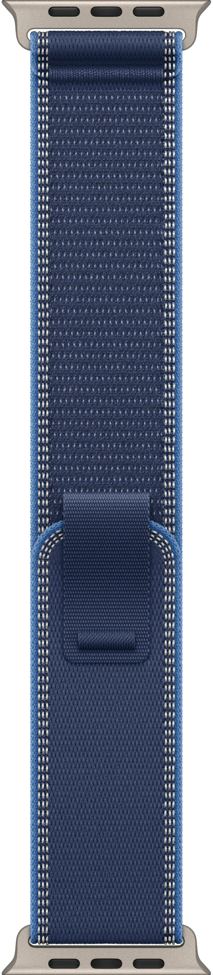 Apple Watch Ultra 3 (2025) 49mm Natural Titanium Case with Blue/Bright Blue Trail Loop (M/L)