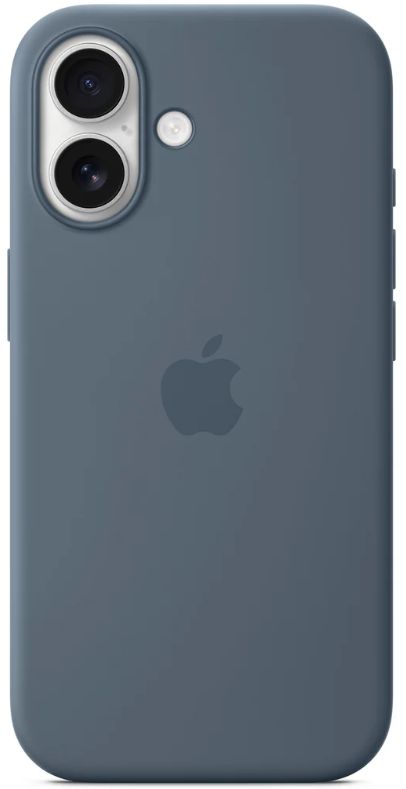 Apple Silicone Case с MagSafe для iPhone 17, синий (Anchor Blue) MGEW4FE/A