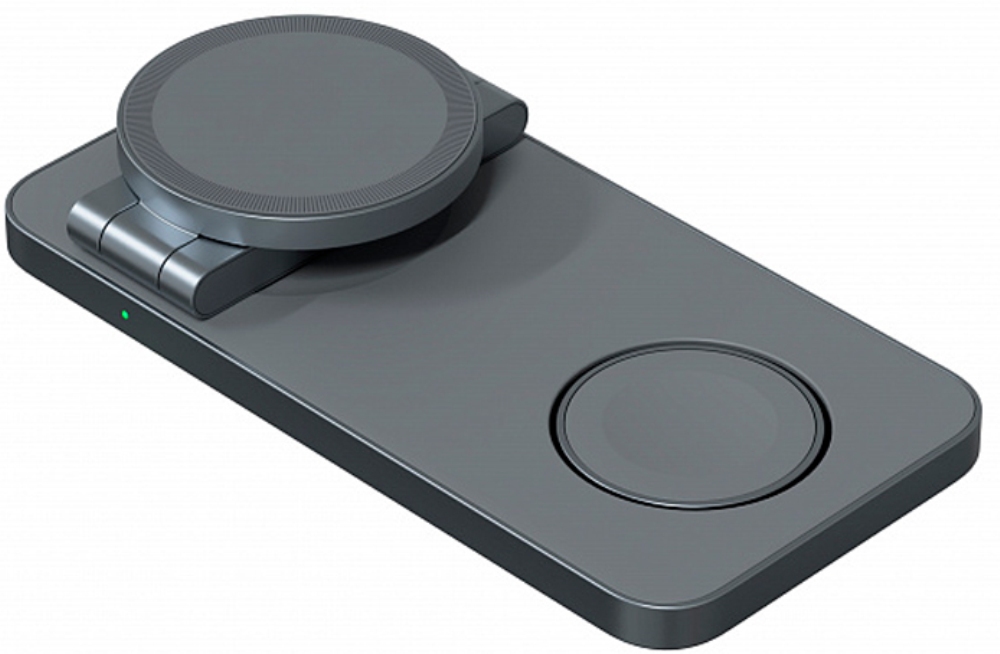 Беспроводное зарядное устройство Magssory Yoga Magsafe для Apple 3 в 1, графит (WCH016)