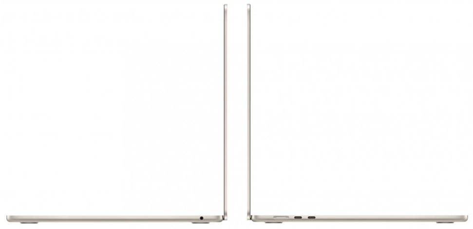 Apple MacBook Air 15 (M5, 10C CPU/10C GPU, 2026), 32 ГБ, 1ТБ SSD, Starlight (Z1LT000R)
