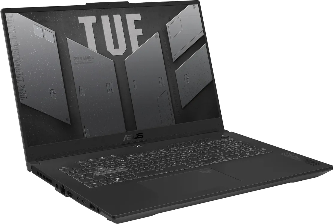 Ноутбук Asus TUF Gaming A17 FA707NUQ-HX010 17.3" (AMD Ryzen 7 170, NVIDIA GeForce RTX 4050) 16ГБ, 512ГБ SSD, noOS, серый (90NR0QH5-M000D0)