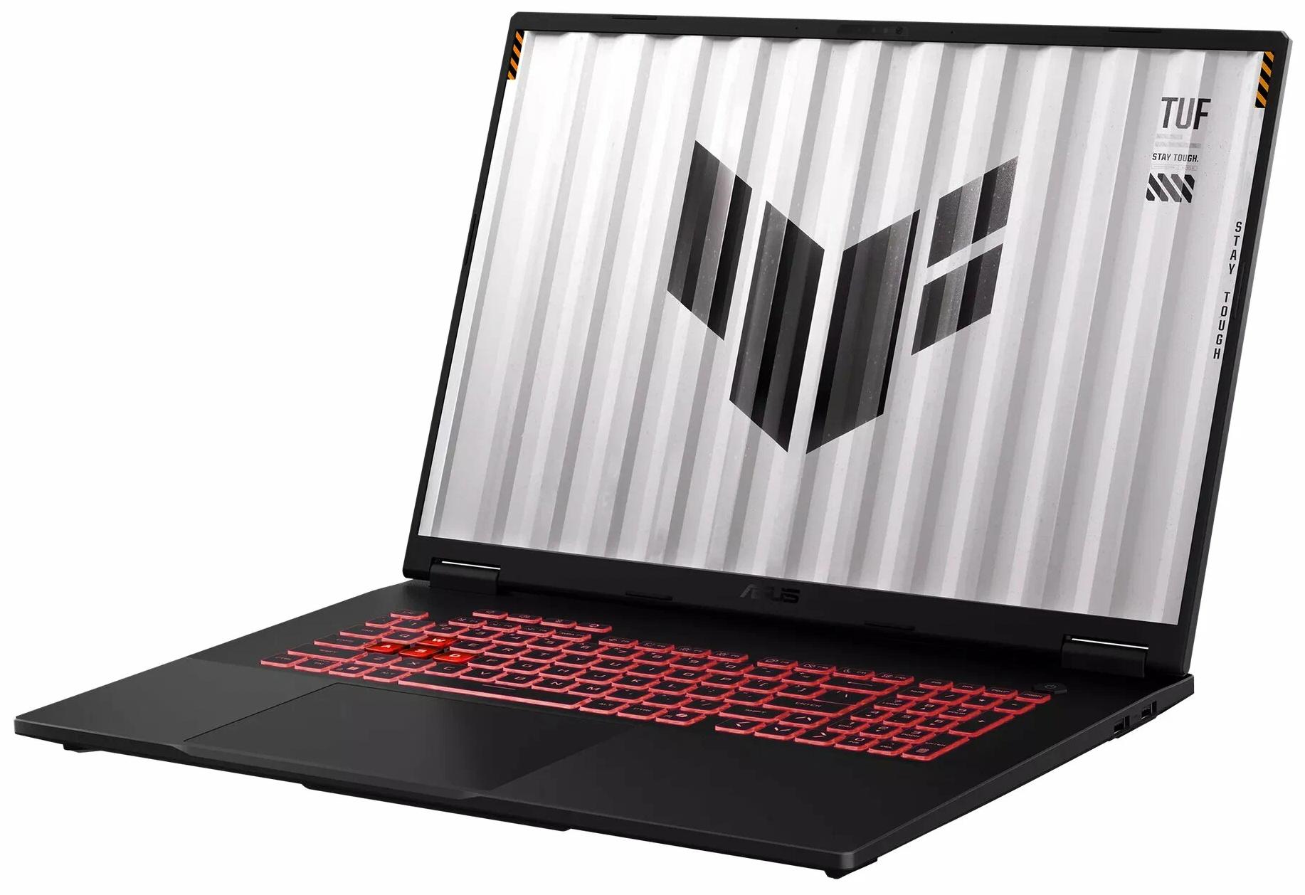 Ноутбук Asus TUF Gaming A18 FA808UP-S8122 18" (AMD Ryzen 7 260, NVIDIA GeForce RTX 5070) 16ГБ, 512ГБ SSD, noOS, серый (90NR0NL1-M006L0)